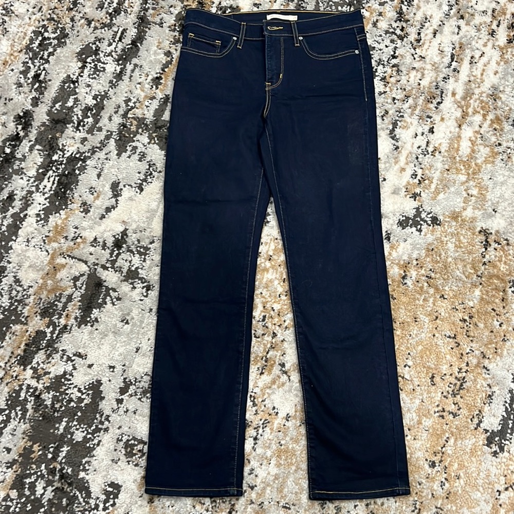 Levi's Women's Straight Leg Jeans - Dark Blue